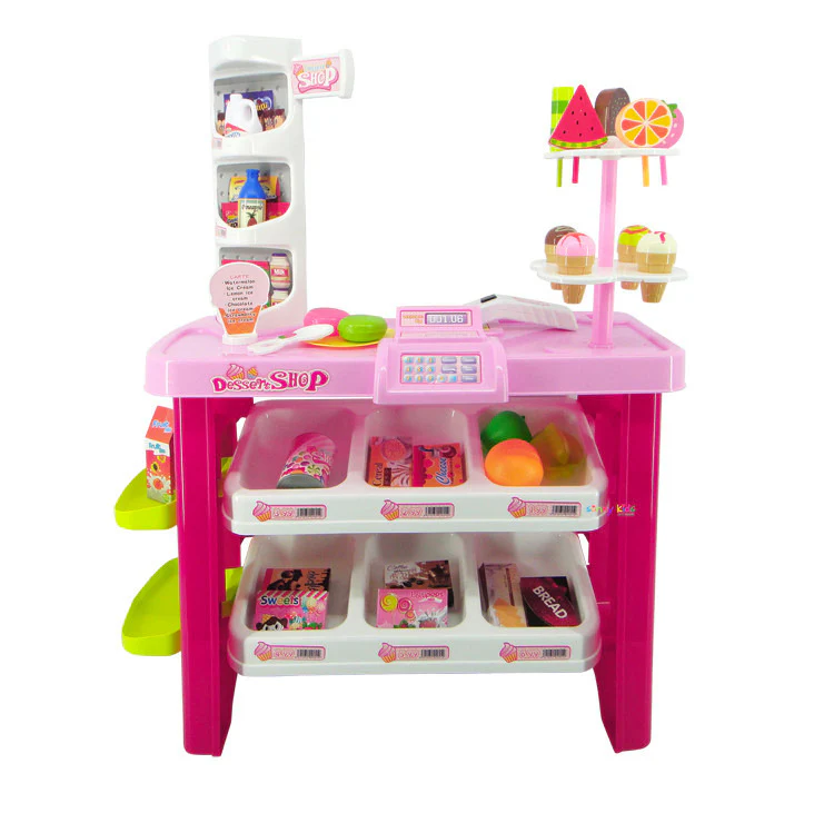 Deluxe Supermarket Dessert Shop Toy Set with Electronic Scanner - Image 8