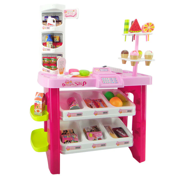 Deluxe Supermarket Dessert Shop Toy Set with Electronic Scanner - Image 9