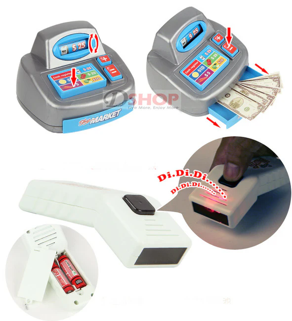 Deluxe Supermarket Toy Play Set with Shopping Trolley - Image 2