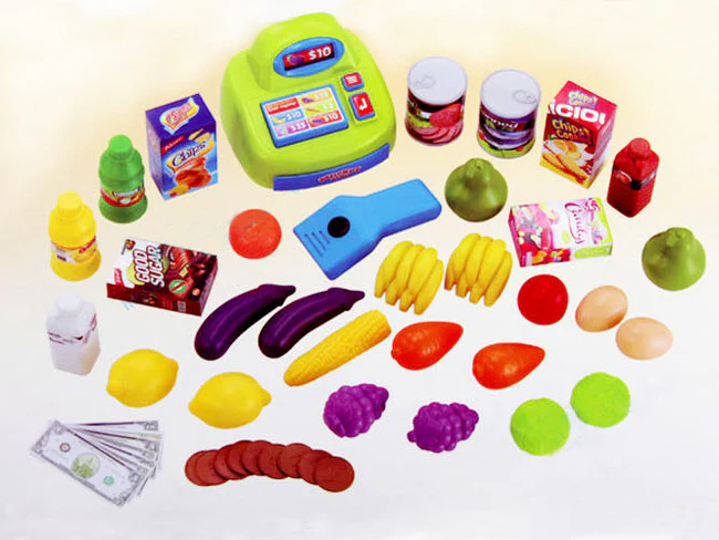 Deluxe Supermarket Toy Set with Shopping Cart Trolley & Accessories - Image 13