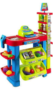 Deluxe Supermarket Toy Set with Shopping Cart Trolley & Accessories - Image 19