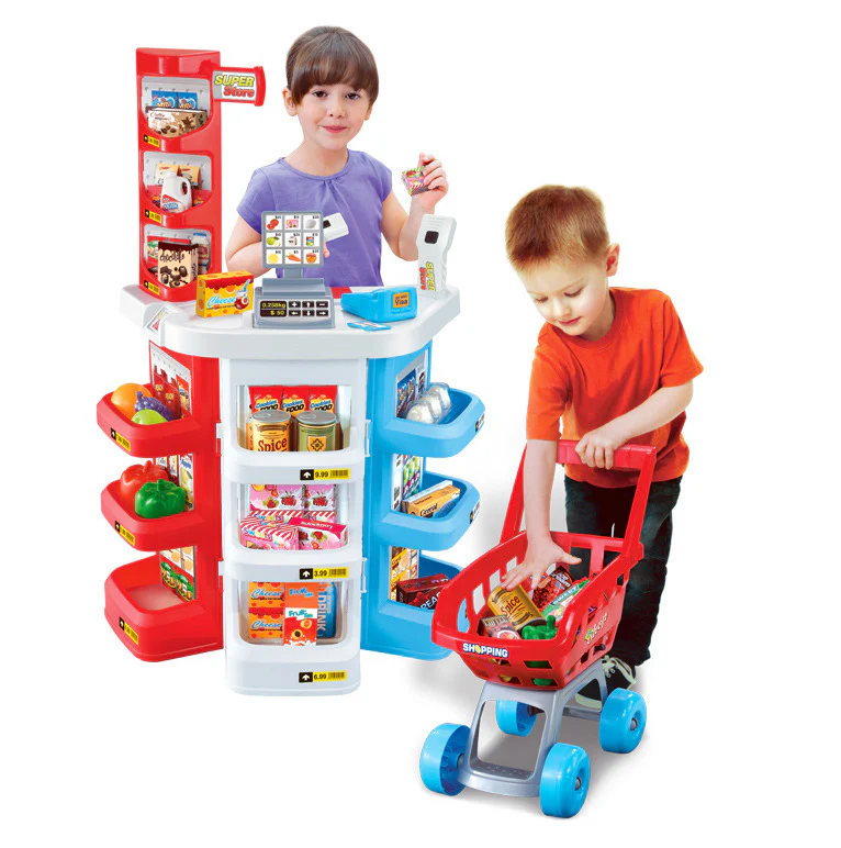 Deluxe Supermarket Toy Set with Shopping Trolley - Image 11