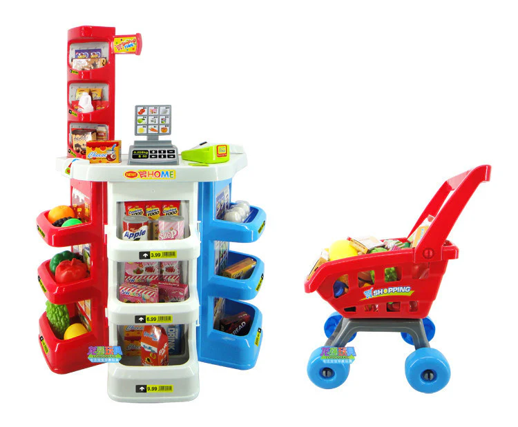 Deluxe Supermarket Toy Set with Shopping Trolley - Image 4