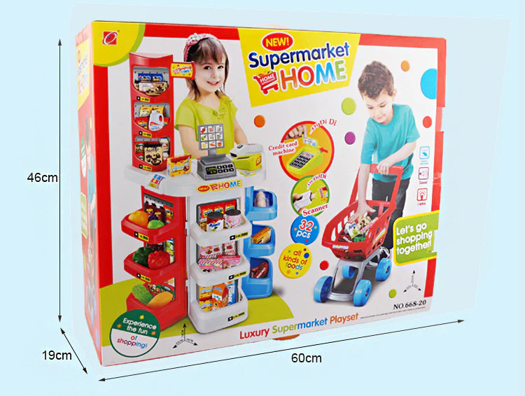 Deluxe Supermarket Toy Set with Shopping Trolley - Image 7