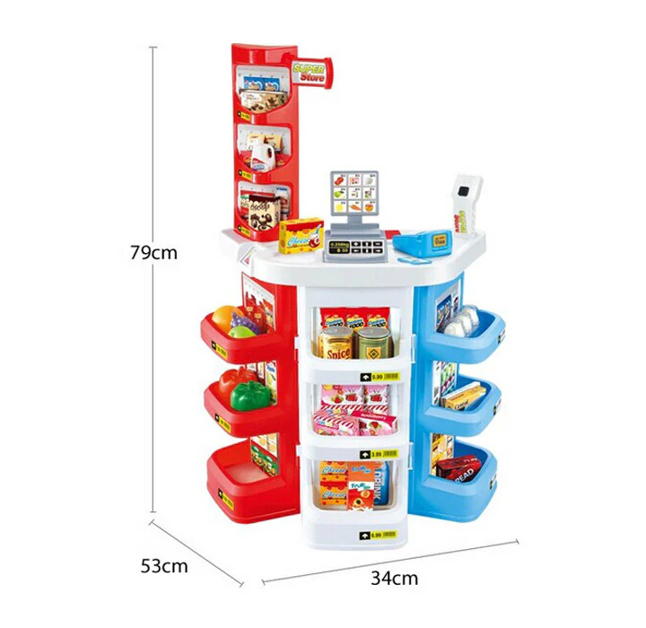 Deluxe Supermarket Toy Set with Shopping Trolley - Image 9
