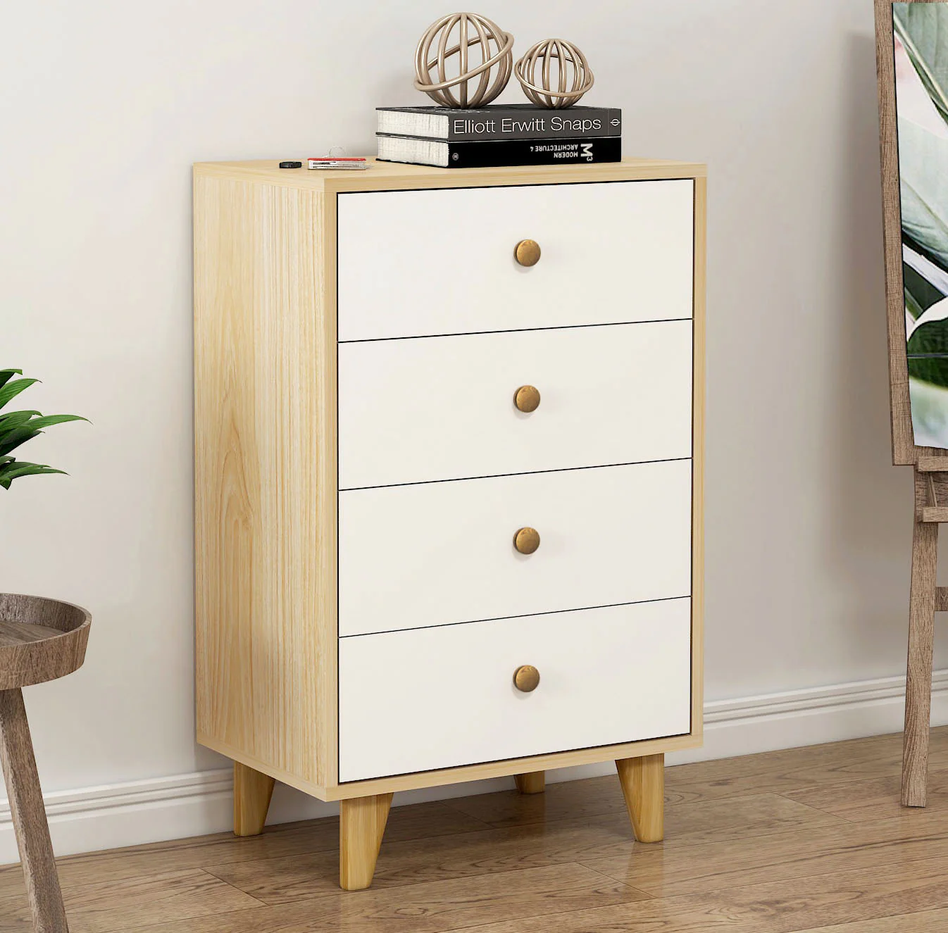 Deluxe Unity Tallboy Chest of Drawers (White) - Image 7