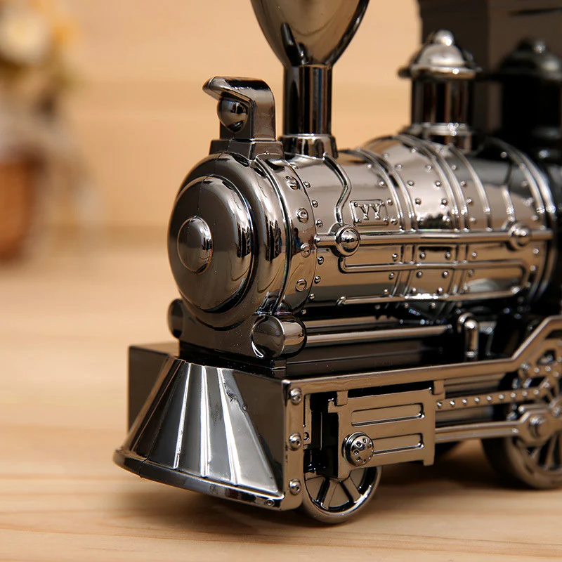 Deluxe Vintage Train Alarm Clock (Silver) - Image 7