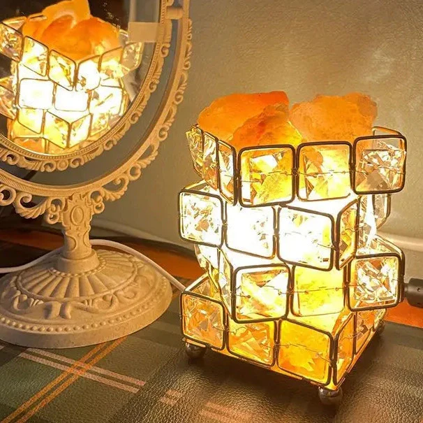 Diamond Crystal Geometric Cube LED Table Lamp Decorative Night Light Mood Lighting - Image 12