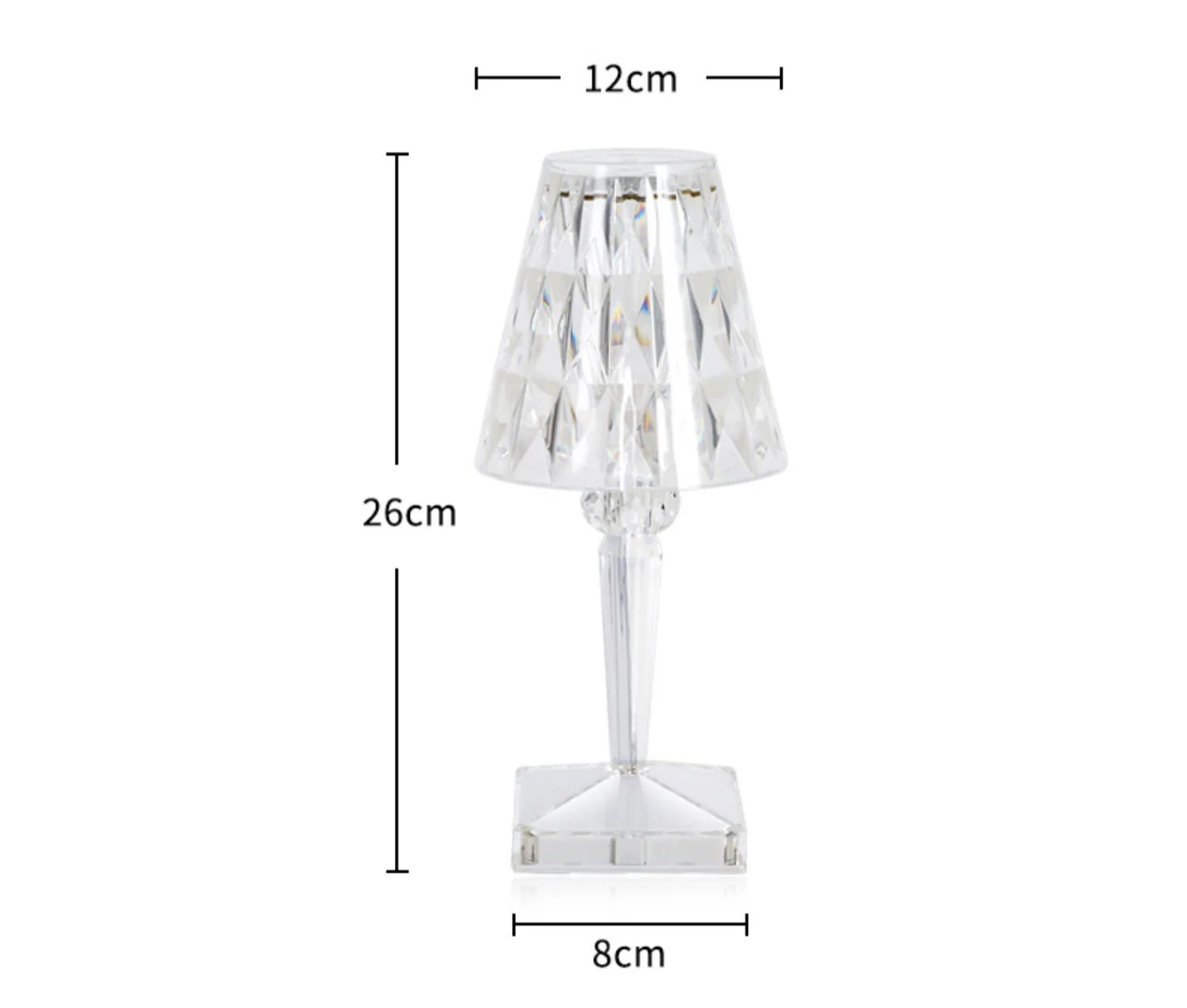 Diamond Crystal LED Lamp Touch Sensor Night Light - Image 15