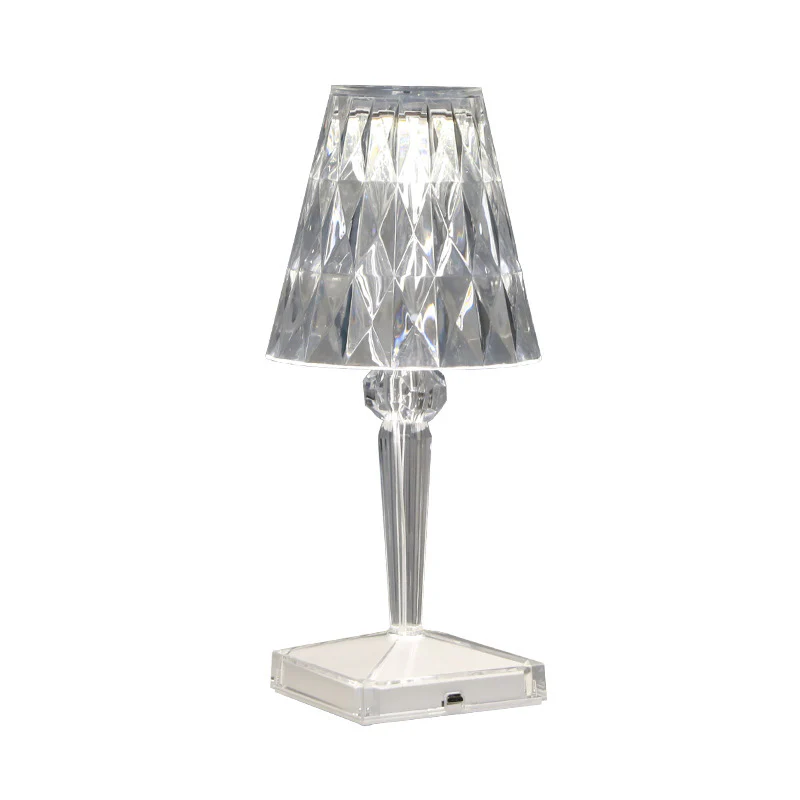 Diamond Crystal LED Lamp Touch Sensor Night Light - Image 3