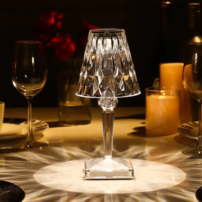 Diamond Crystal LED Lamp Touch Sensor Night Light - Image 5