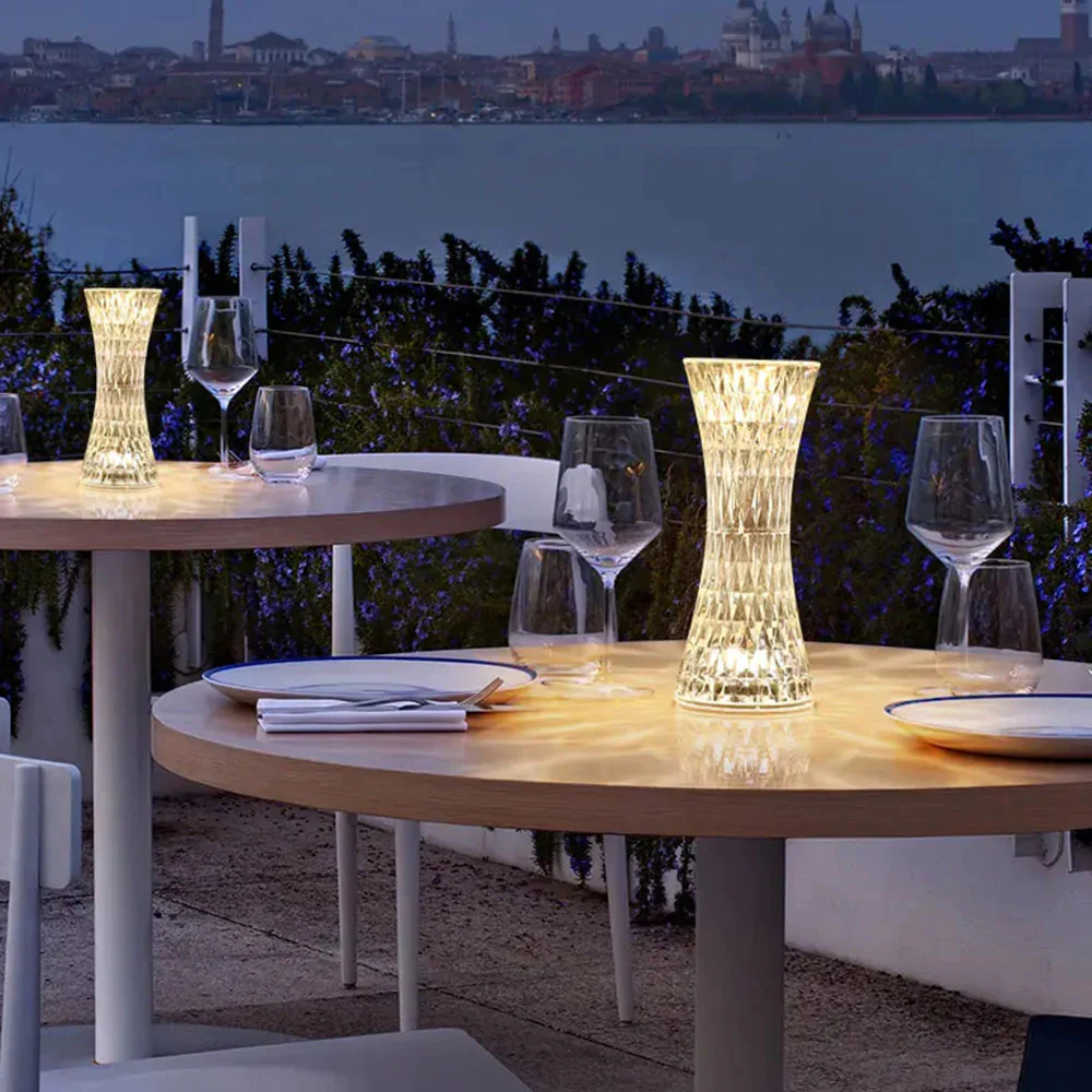 Diamond Crystal LED Table Lamp Touch Sensor Night Light - Image 10