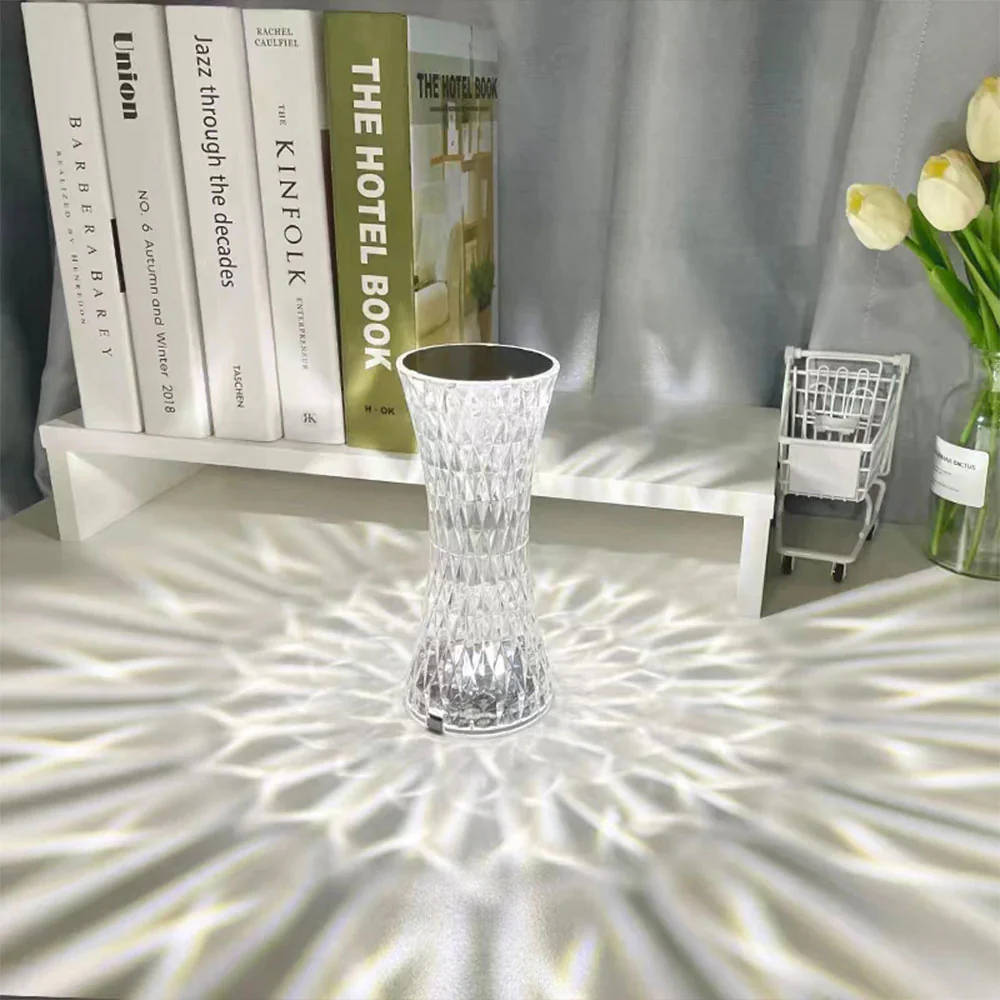 Diamond Crystal LED Table Lamp Touch Sensor Night Light - Image 17