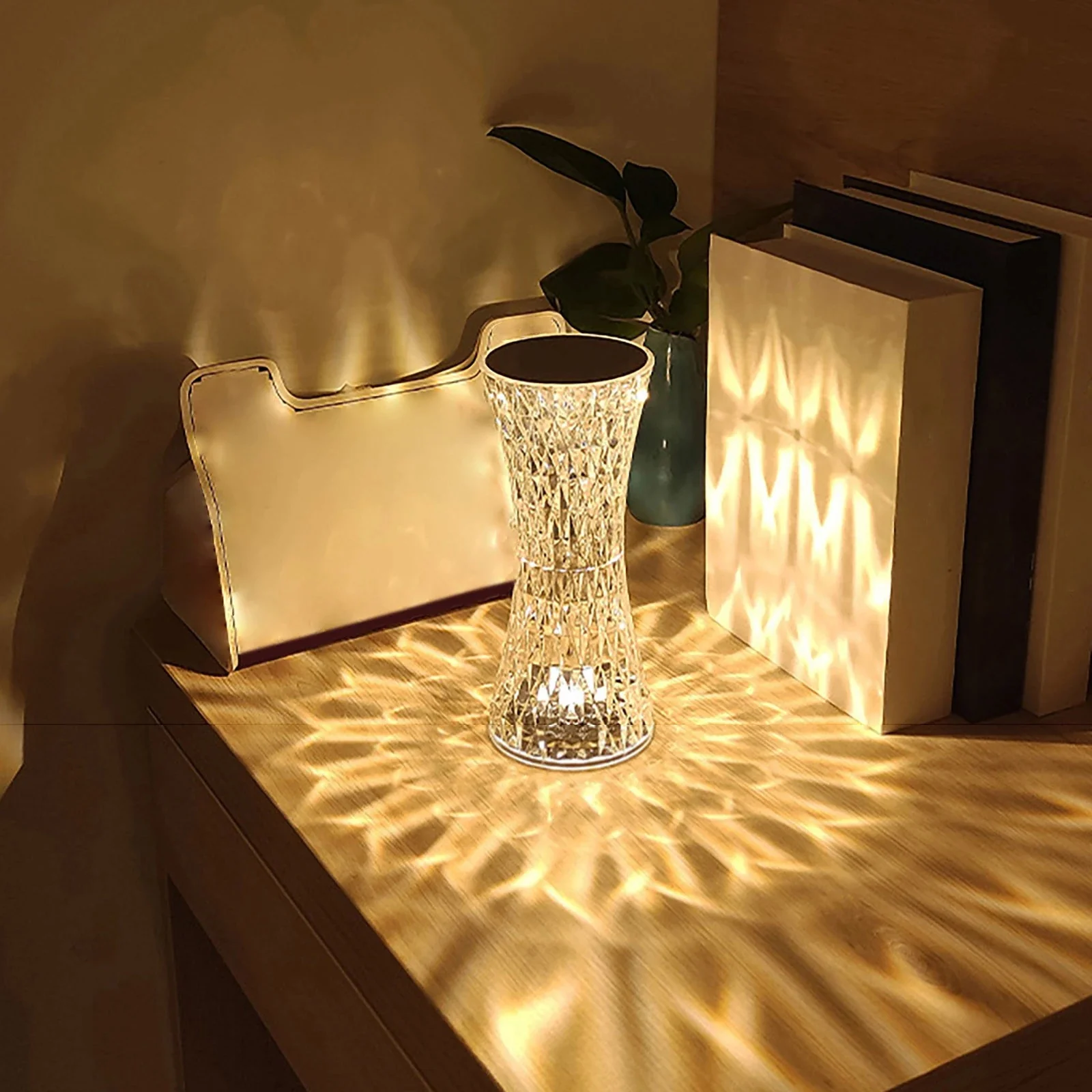 Diamond Crystal LED Table Lamp Touch Sensor Night Light - Image 19