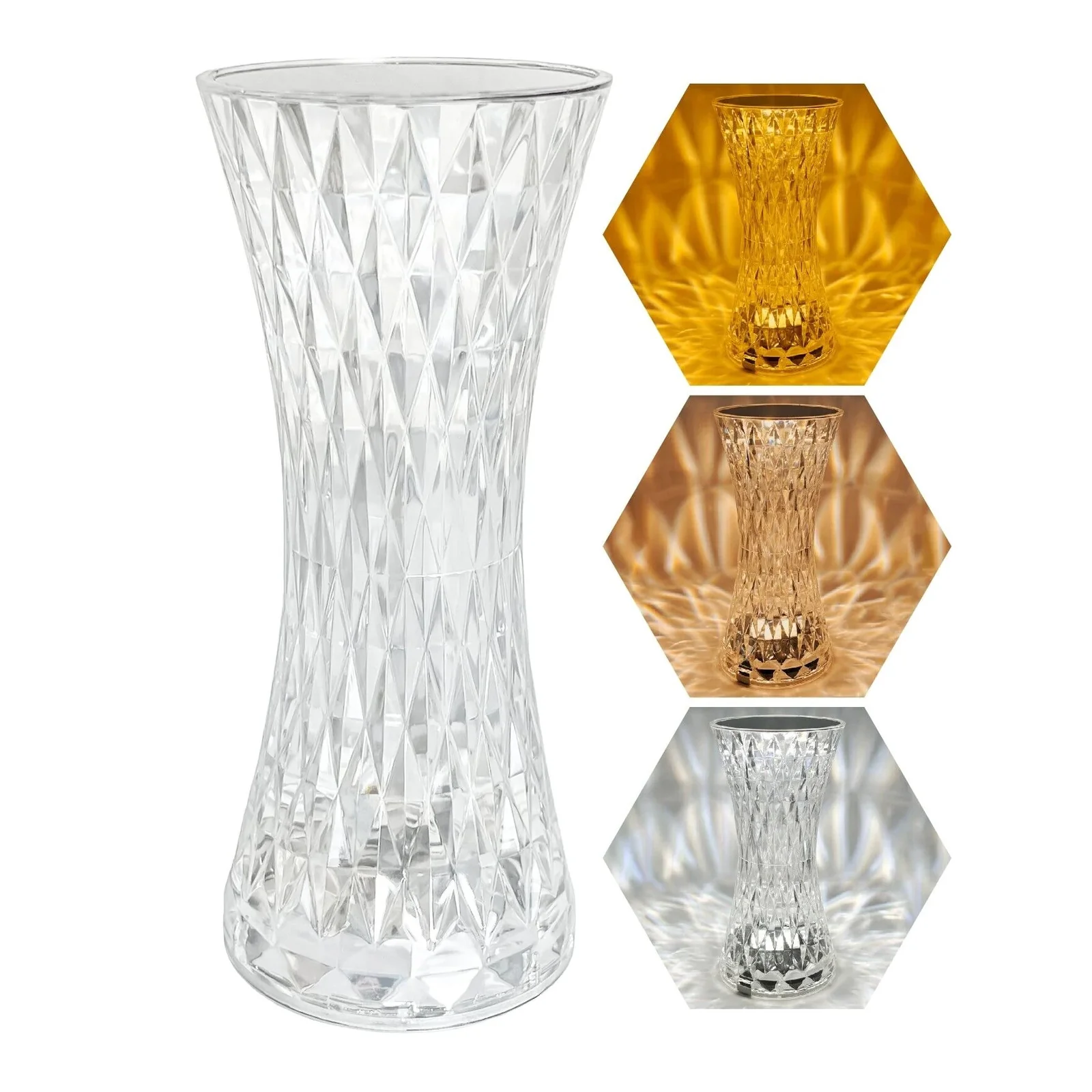 Diamond Crystal LED Table Lamp Touch Sensor Night Light - Image 20