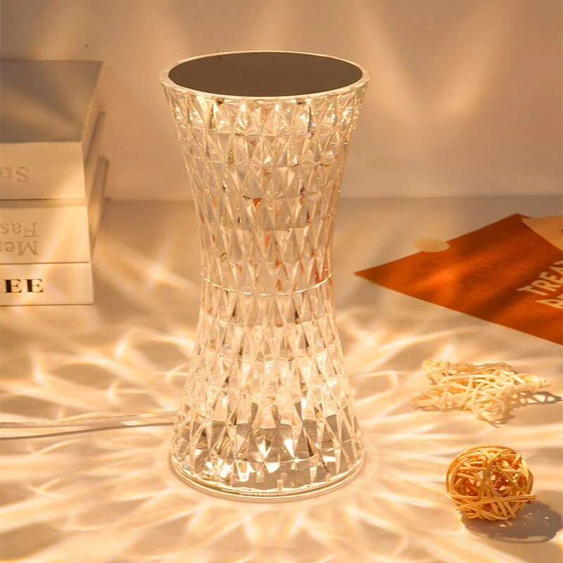 Diamond Crystal LED Table Lamp Touch Sensor Night Light - Image 3
