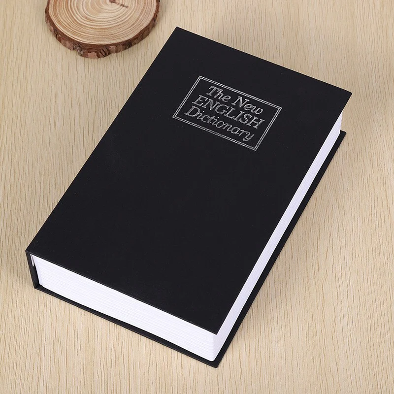 Dictionary Book Safe Security Box with Combination Lock (Black) - Image 2