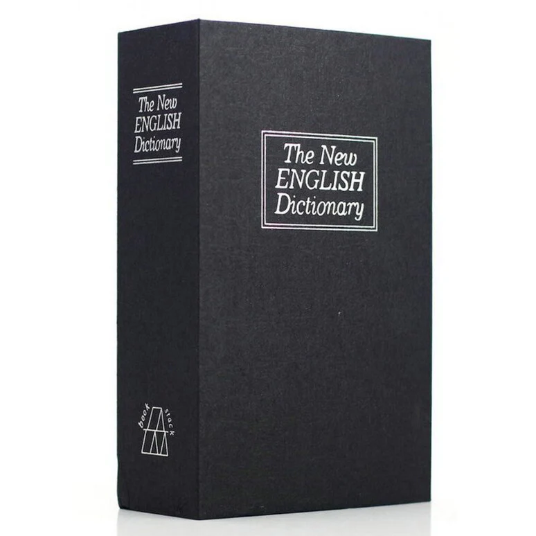 Dictionary Book Safe Security Box with Combination Lock (Black) - Image 3