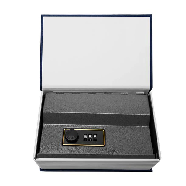 Dictionary Book Safe Security Box with Combination Lock (Navy) - Image 12