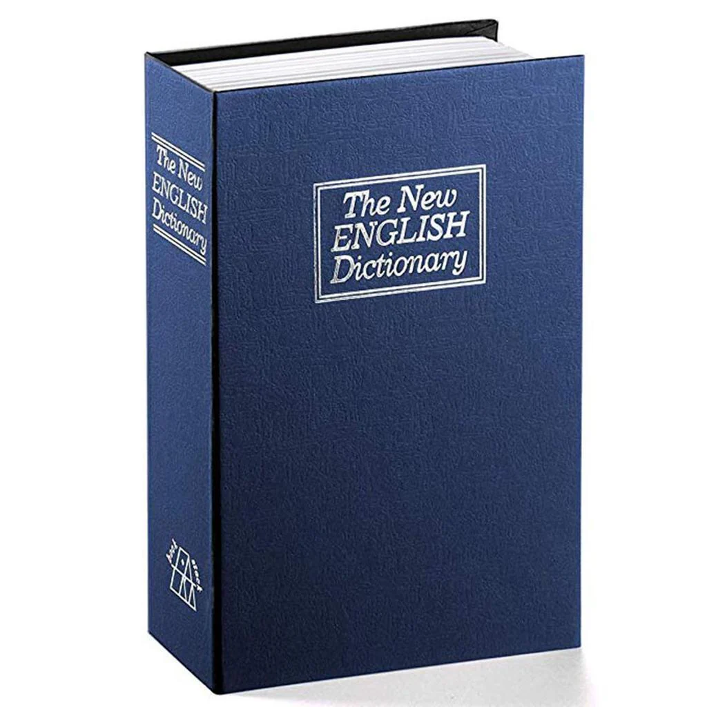 Dictionary Book Safe Security Box with Combination Lock (Navy) - Image 14