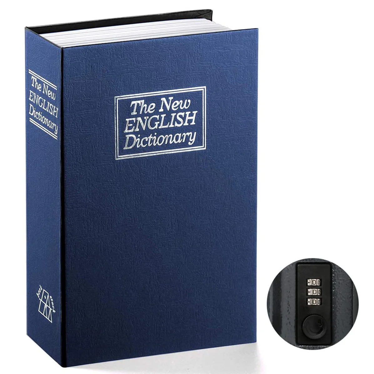 Dictionary Book Safe Security Box with Combination Lock (Navy) - Image 22