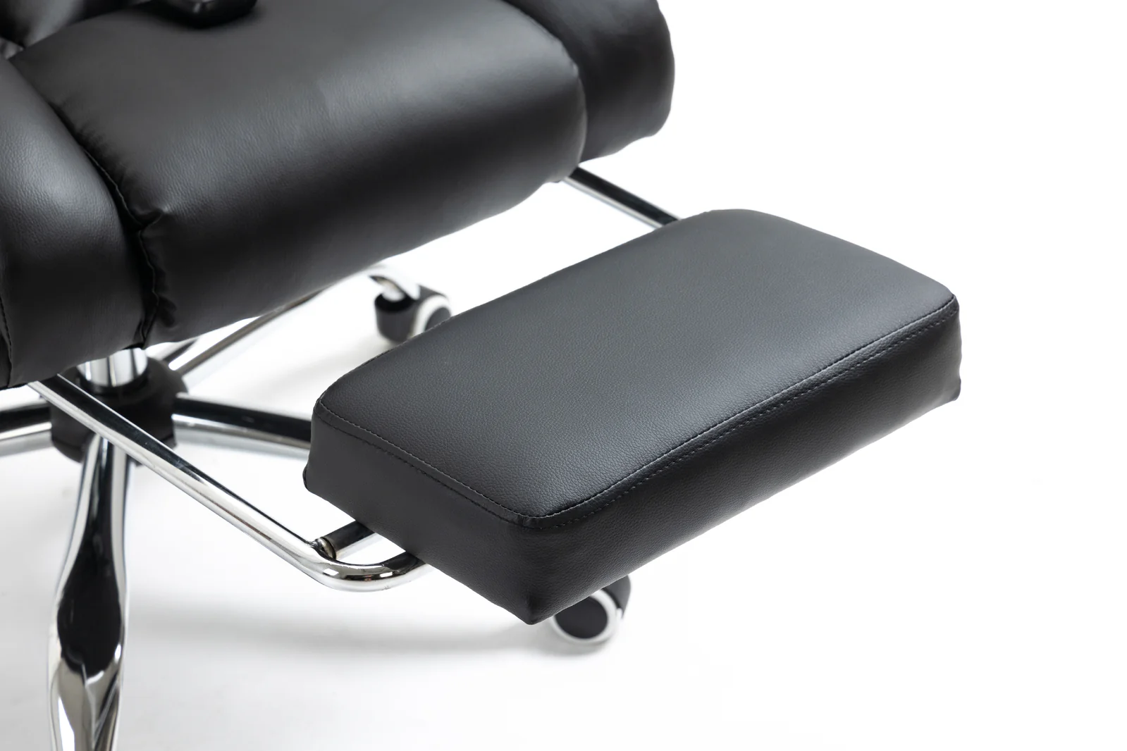 Director Deluxe Plush Executive Reclining Office Chair with Foot Rest & Massager (Black) - Image 17