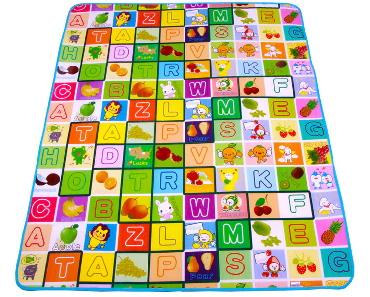 Double Sided Alphabet & Animal 1.8m x 1.2m Baby Mat Activity Rug - Image 6