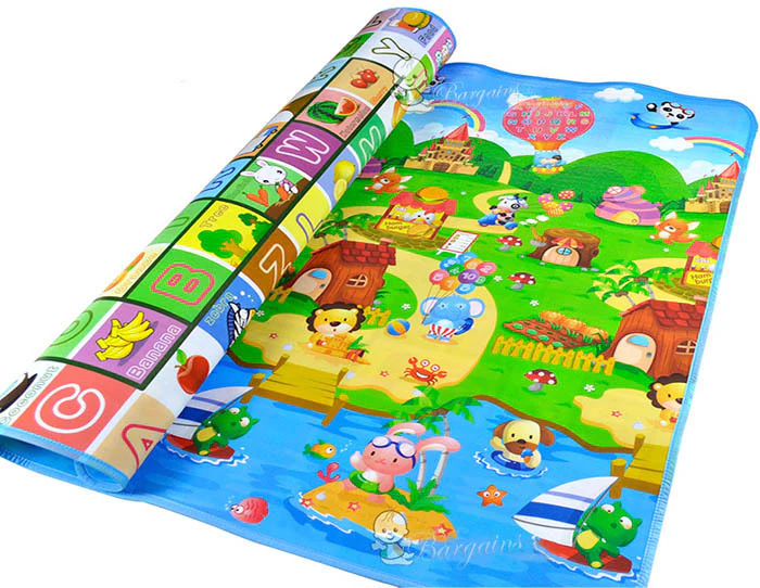 Double Sided Alphabet & Animal 1.8m x 1.2m Baby Mat Activity Rug - Image 7