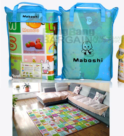 Double Sided Alphabet & Animal 1.8m x 1.2m Baby Mat Activity Rug - Image 9