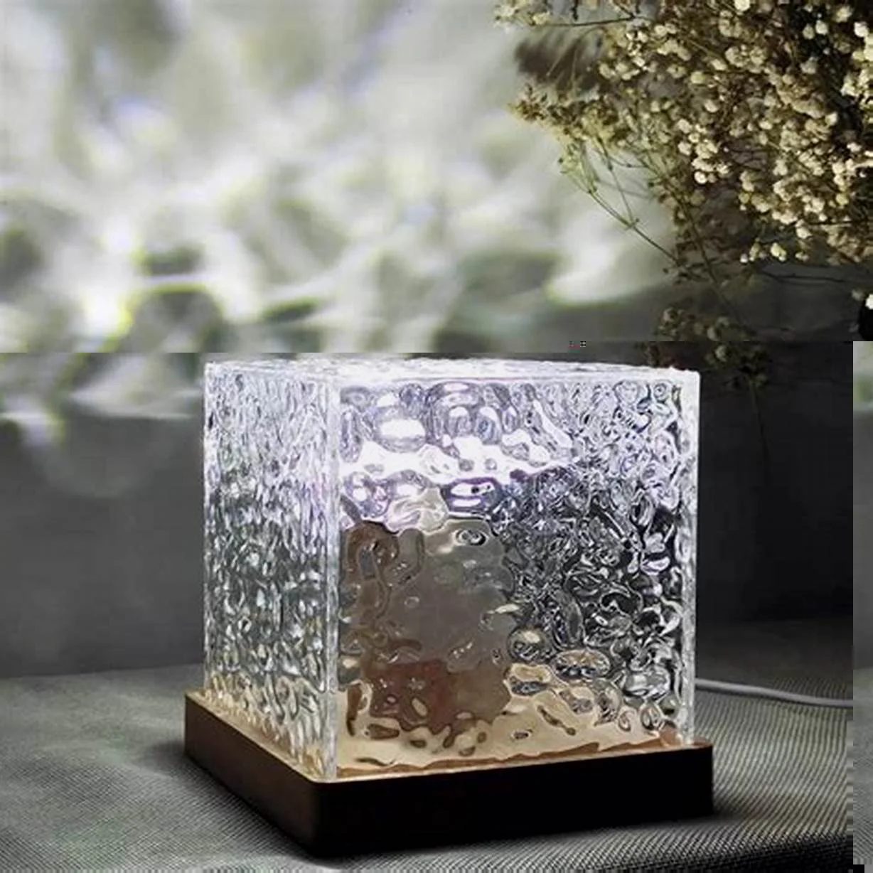 Dynamic Lighting Crystal Cube Lamp Touch Control LED Night Light Home Decor - Image 10