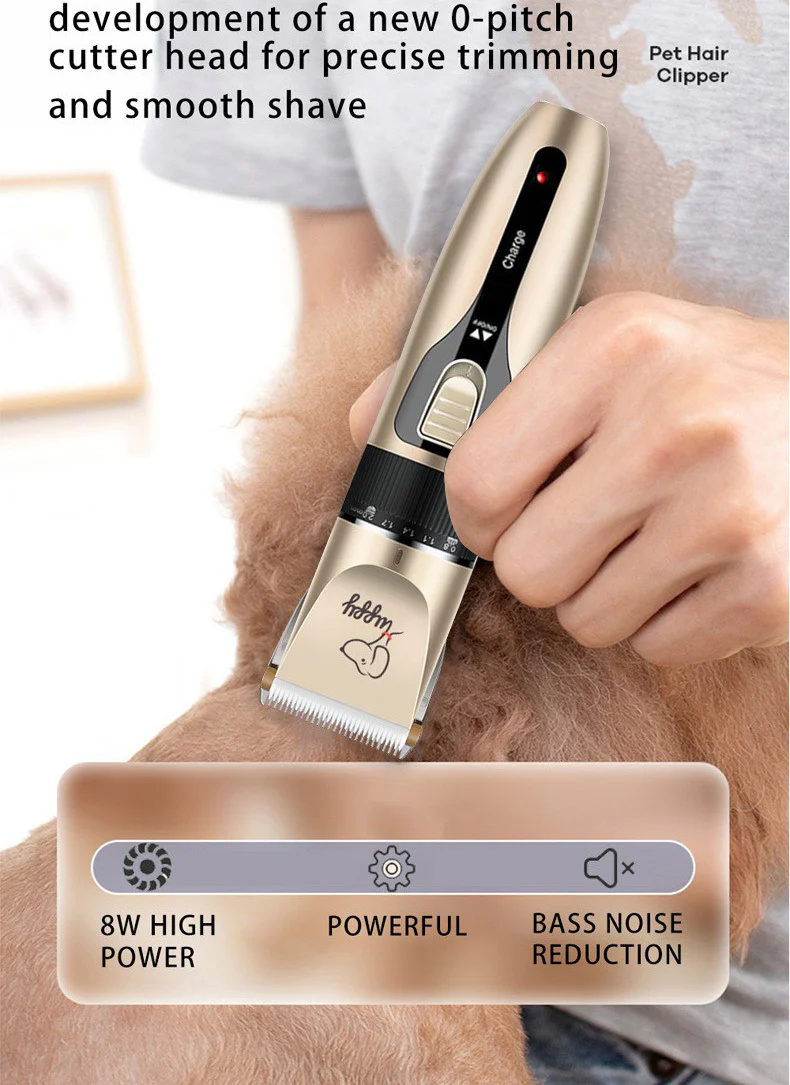 Electric Pet Hair Clippers Rechargeable Cordless Dog Shaver Set - Image 12