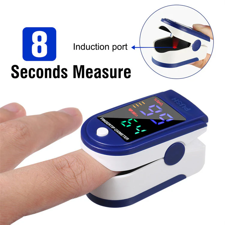 Finger Pulse Oximeter Blood Oxygen Saturation Monitor Heart Rate - Image 11