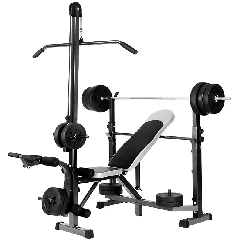 Fitpal 6 In 1 Multi-Station Weight Bench Press Pull Down Home Gym - Image 17