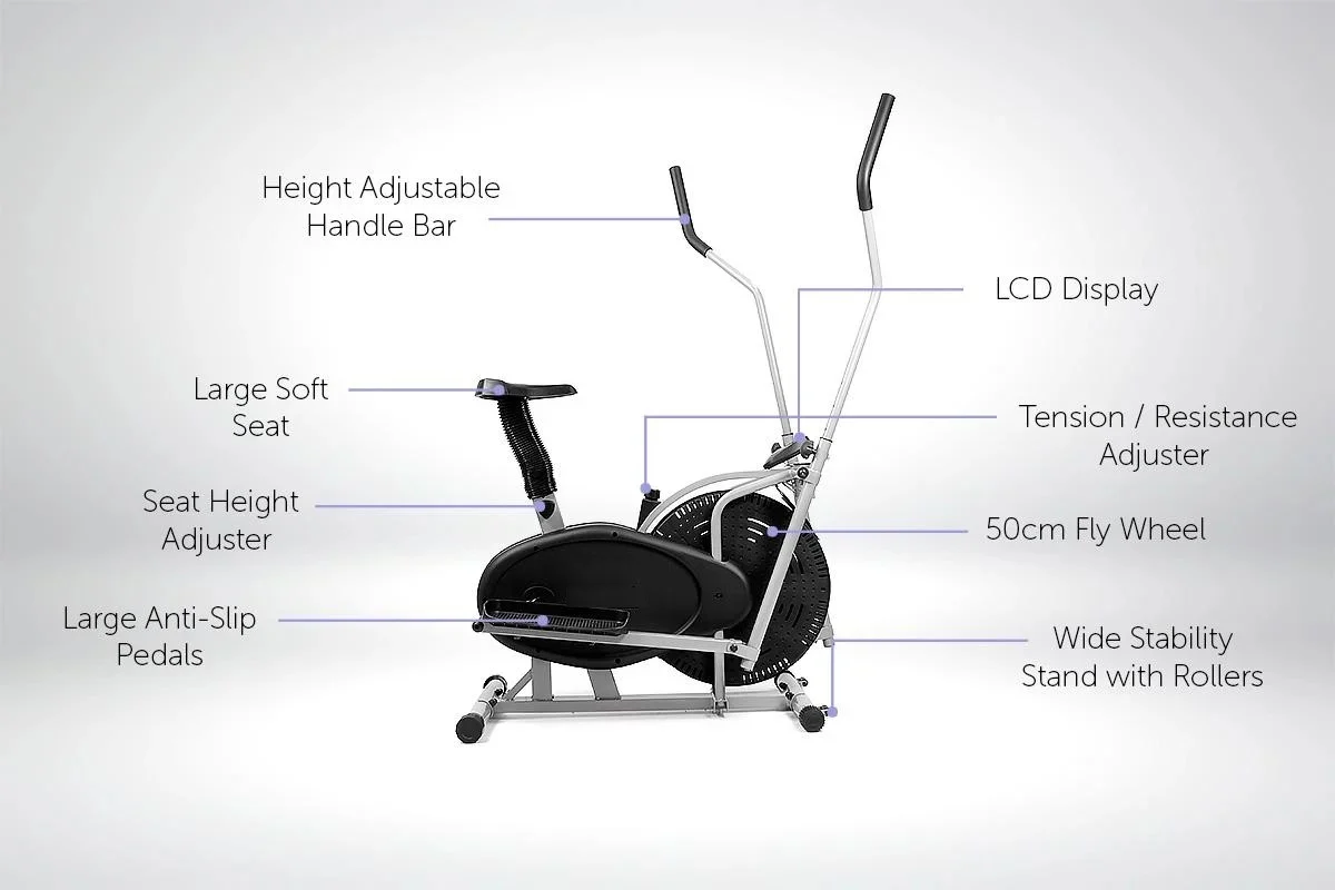 Fitplus All-in-one Elliptical Cross Trainer and Exercise Bike - Image 5