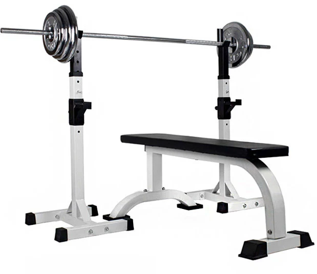 Fitplus Fitness Exercise Flat Weight Bench Combo Station - Image 14