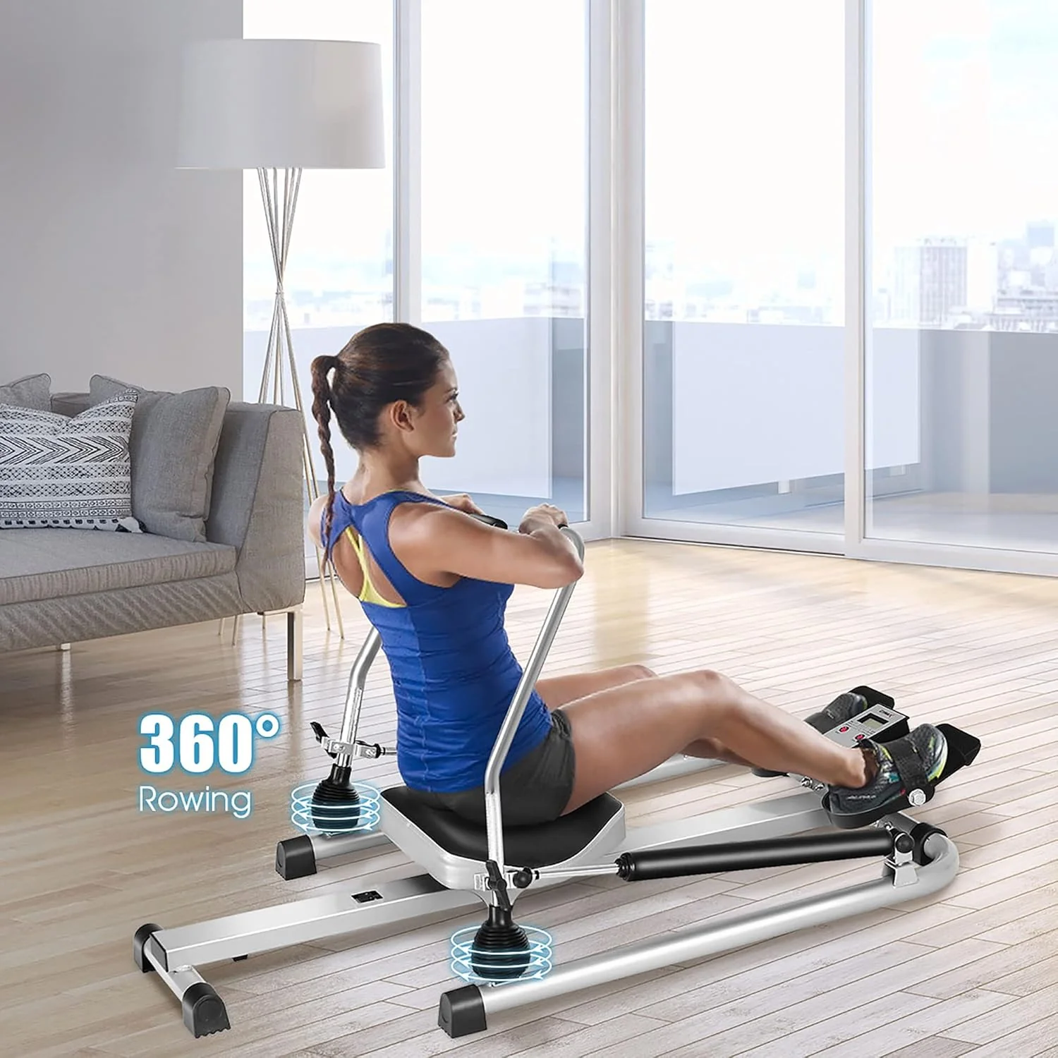 Fitplus Fitness Hydraulic Rowing Machine Home Gym Full Body Rower - Image 15