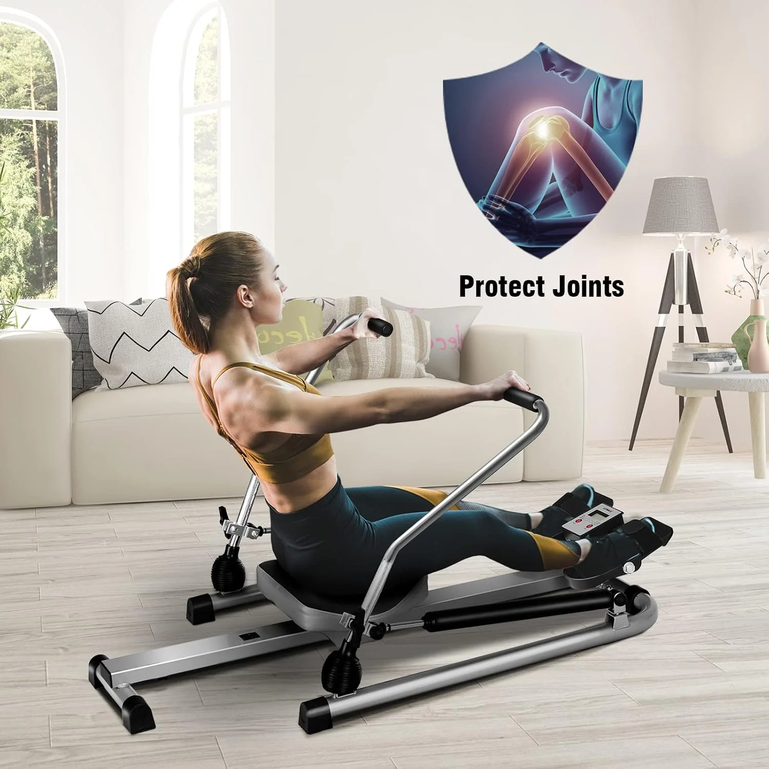 Fitplus Fitness Hydraulic Rowing Machine Home Gym Full Body Rower - Image 9