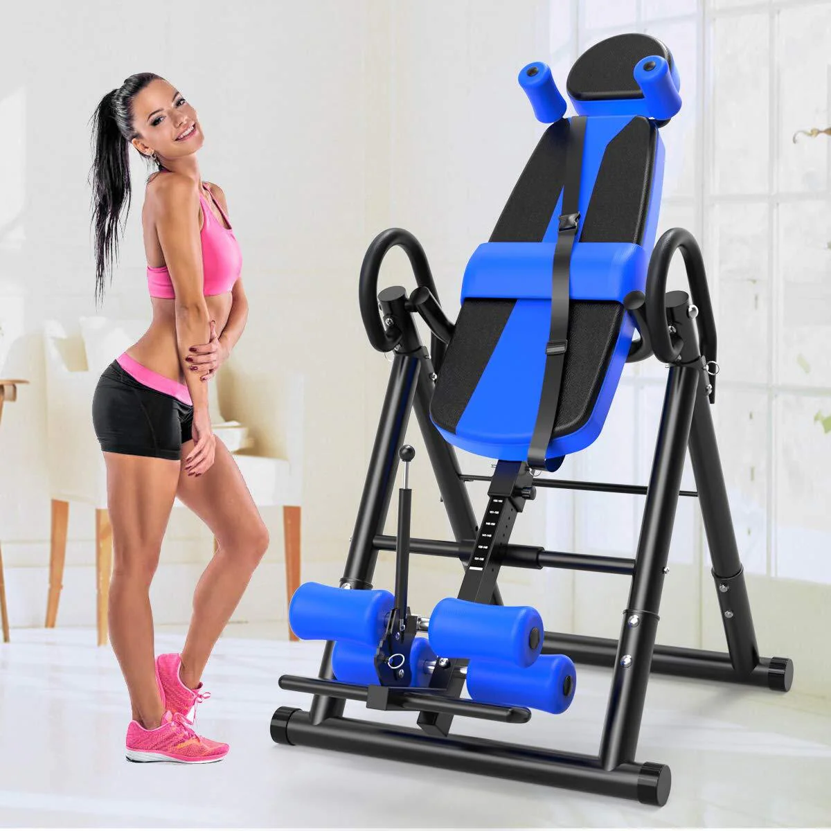 Fitplus Gravity Heavy Duty Inversion Table Machine (Blue) - Image 5