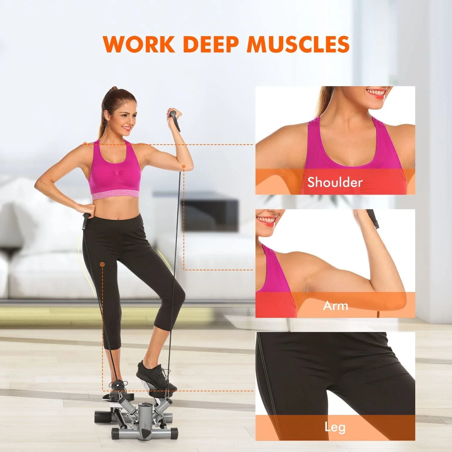 Fitplus Health and Fitness Stepper - Large - Image 3