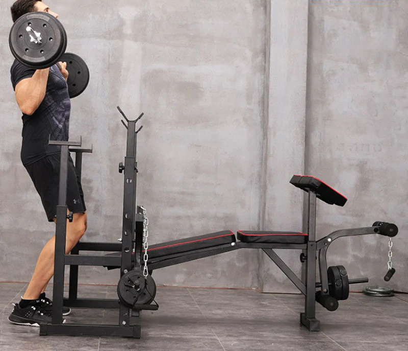 Fitplus Heavy Duty 6-in-1 Multi-Station Weight Bench Press Home Gym - Image 13