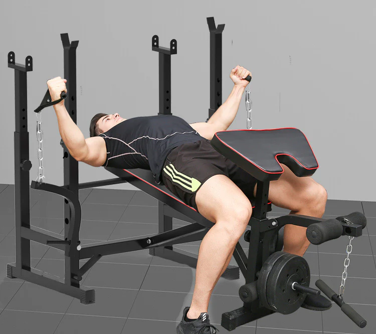 Fitplus Heavy Duty 6-in-1 Multi-Station Weight Bench Press Home Gym - Image 4