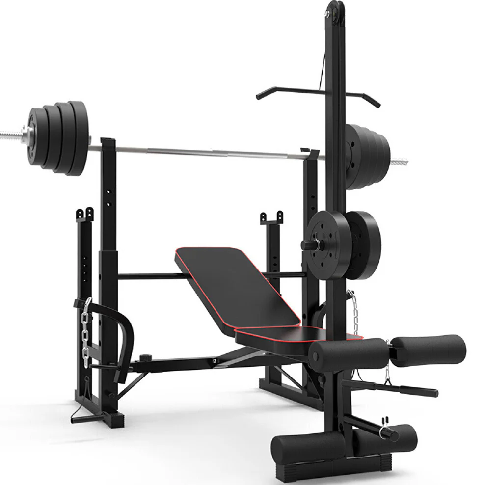 Fitplus Heavy Duty 7-in-1 Multi-Station Weight Bench Press Pull Down Home Gym - Image 8