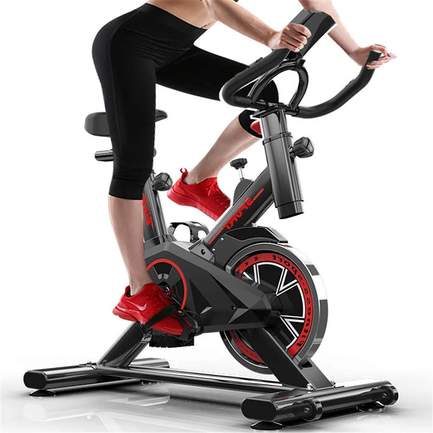 Fitplus Pro Advanced Stationary Fitness Exercise Spin Bike - Image 3