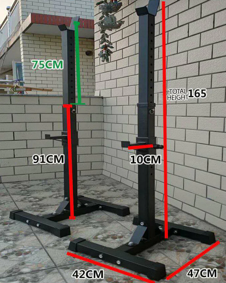 Fitplus Squat Rack Bench Press Weight Lifting Stand Pair - Image 10