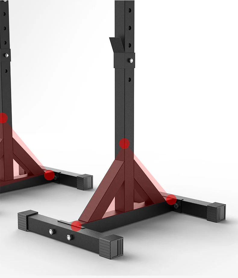 Fitplus Squat Rack Bench Press Weight Lifting Stand Pair - Image 12