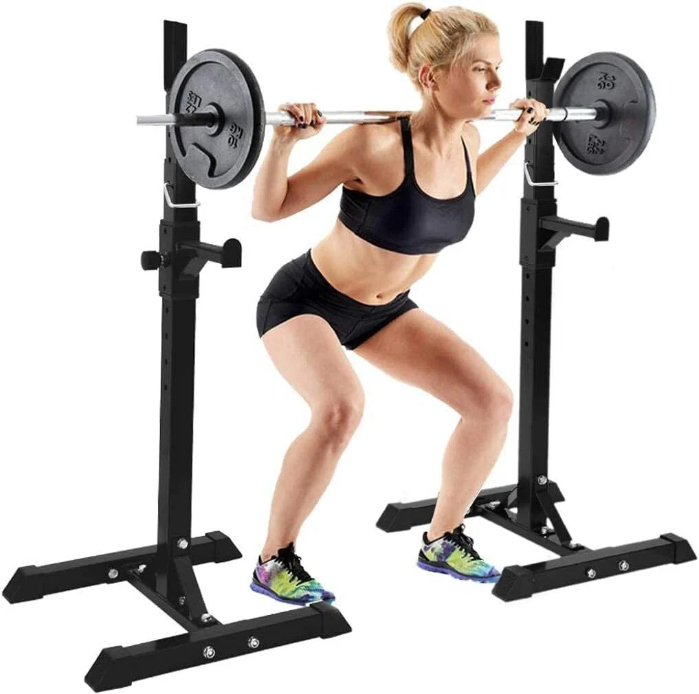 Fitplus Squat Rack Bench Press Weight Lifting Stand Pair - Image 14