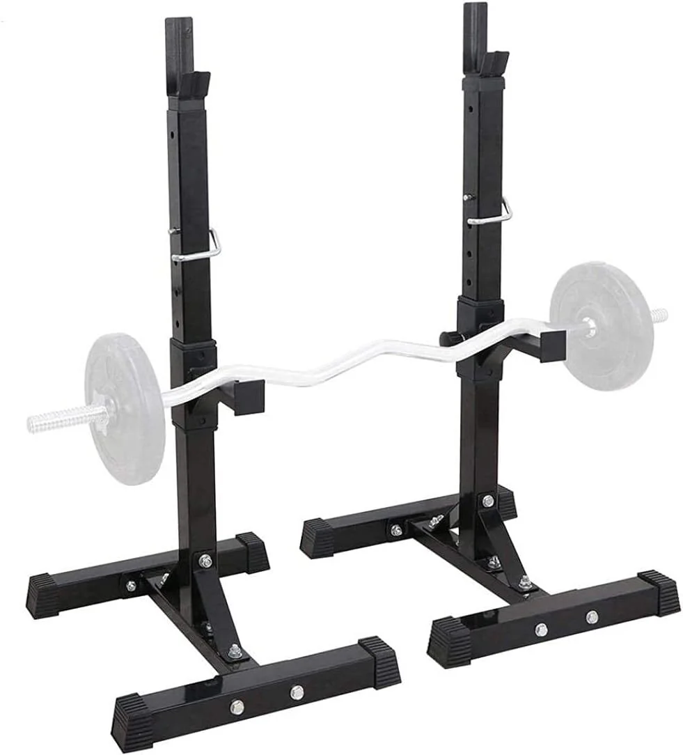 Fitplus Squat Rack Bench Press Weight Lifting Stand Pair - Image 8