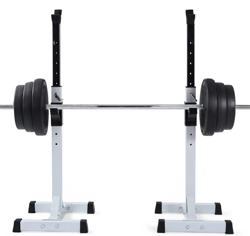 Fitplus Squat Rack Bench Press Weight Lifting Stand Pair - Image 10