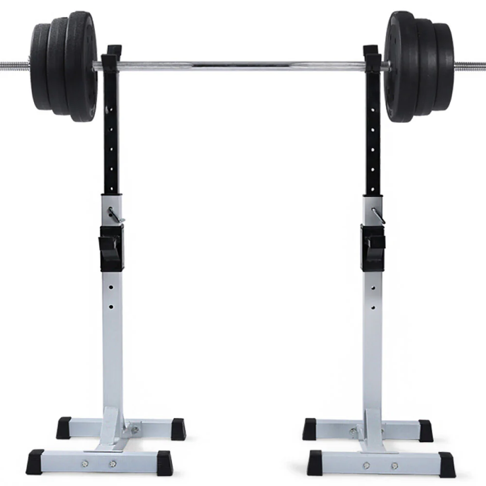 Fitplus Squat Rack Bench Press Weight Lifting Stand Pair - Image 3