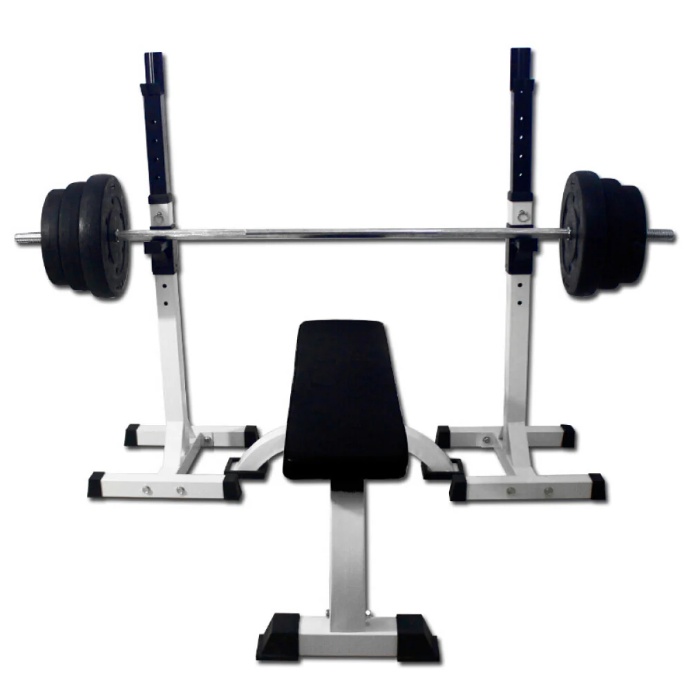Fitplus Squat Rack Bench Press Weight Lifting Stand Pair - Image 9